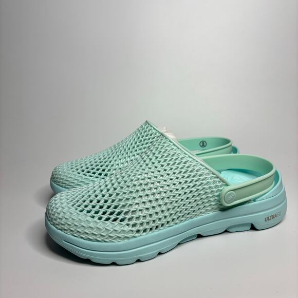Skechers Foamies Gowalk 5 Sea Scape Clogs in Turquoise - Picture 2 of 9